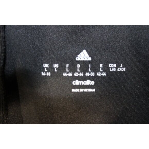 Womens Adidas Climalite Athletic High Rise Pants Large Black Running Pockets - Picture 4 of 6